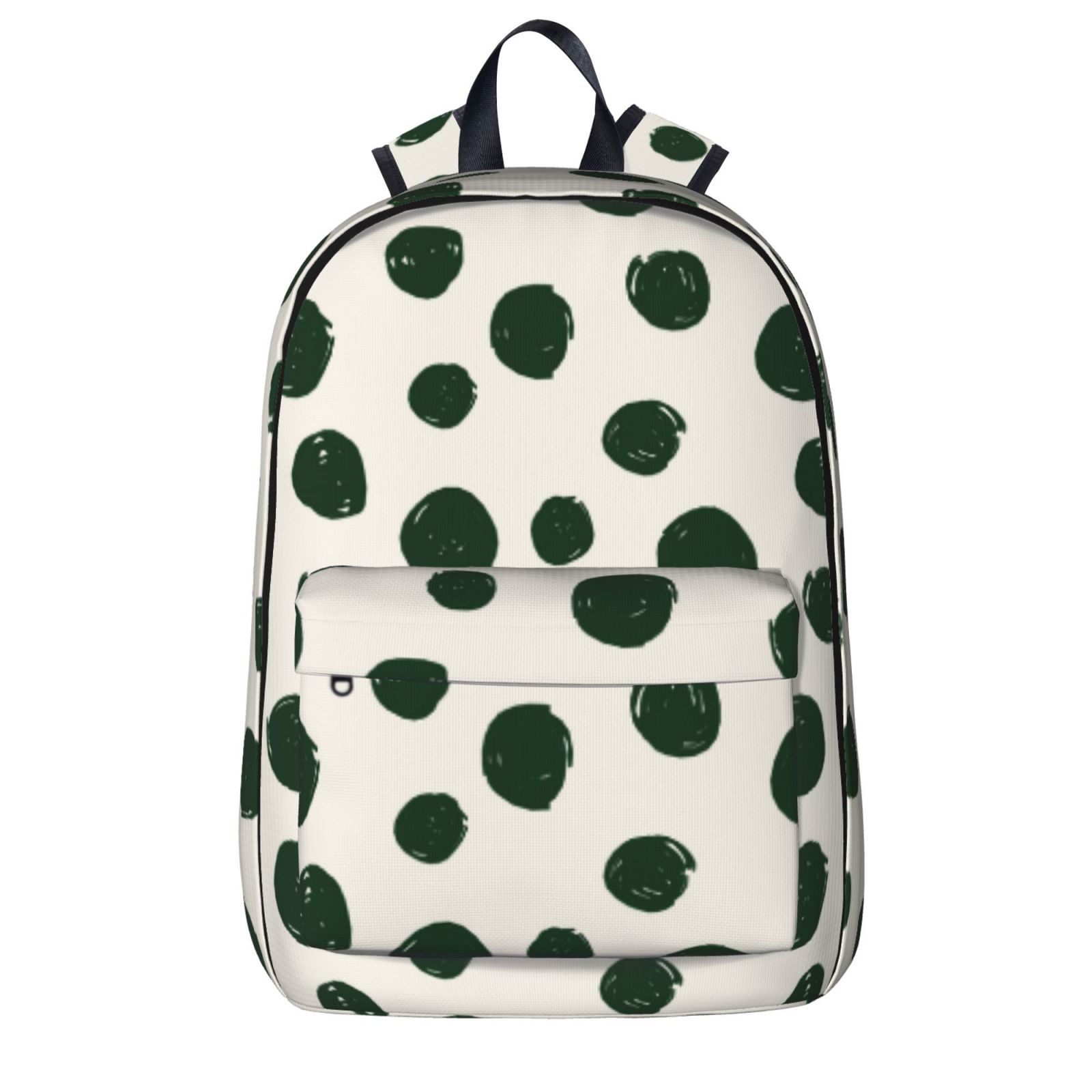 Ocsxa Abstract Green Polka Dot Print School Backpack, Fits 15.6 Inch Laptop Bag, School