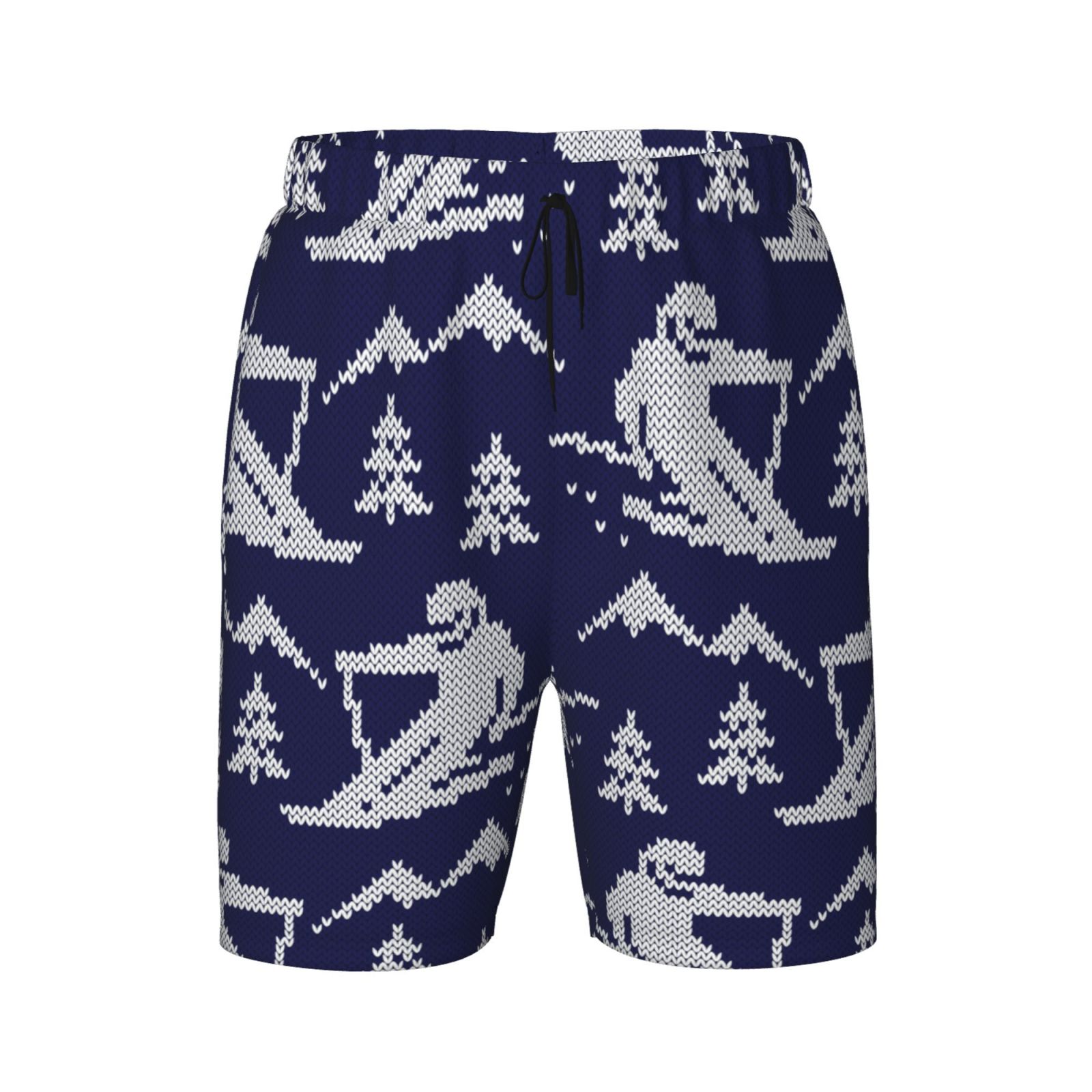 Ocsxa Abstract Skiing Print Boys Swim Trunks Compression Liner Swim