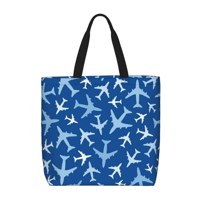 Ocsxa Airplanes In The Sky Tote Bag For Women,Tote Bag With Zipper ...