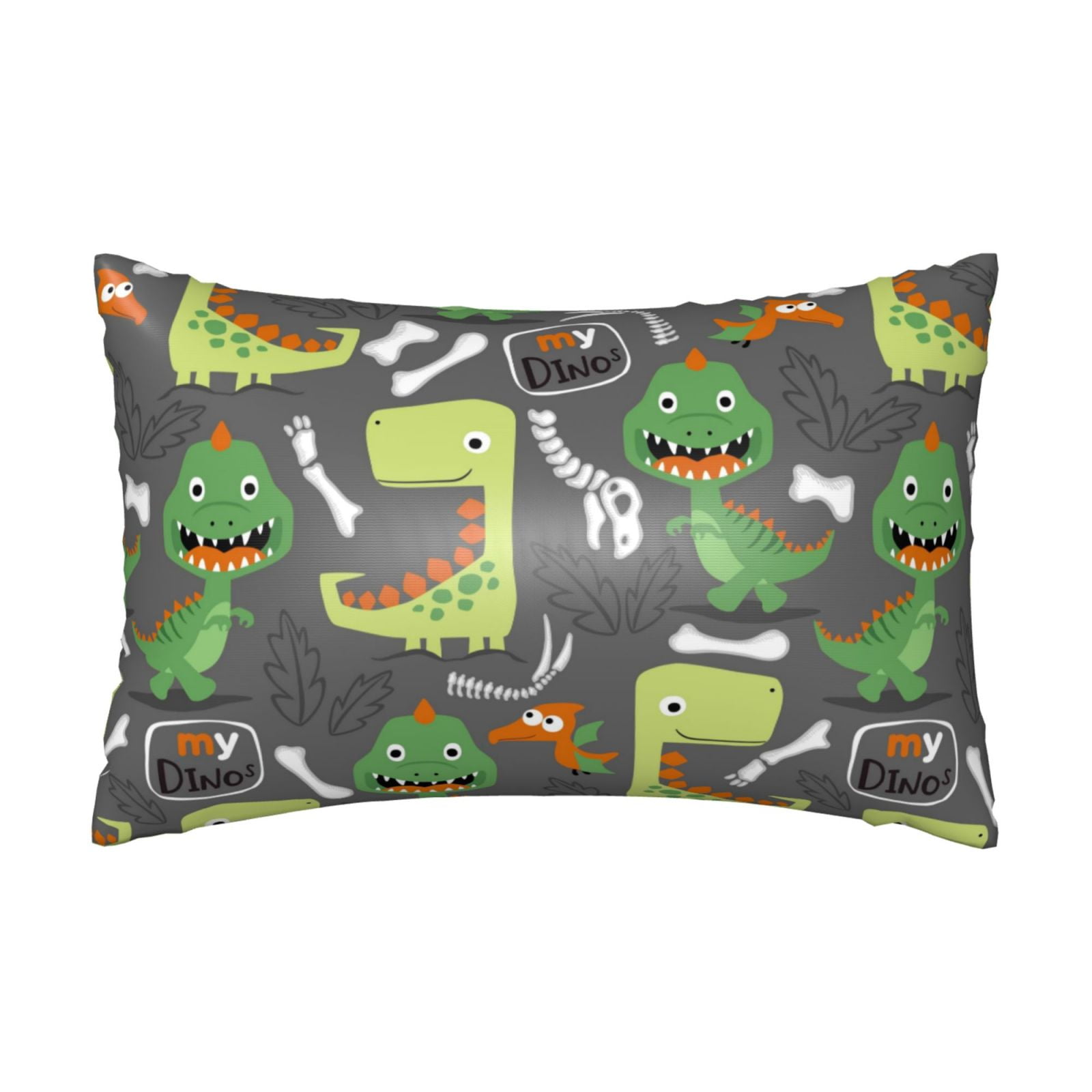 Ocsxa Cartoon Dinosaurs Satin Pillowcase For Hair And Skin 20x30 Inches