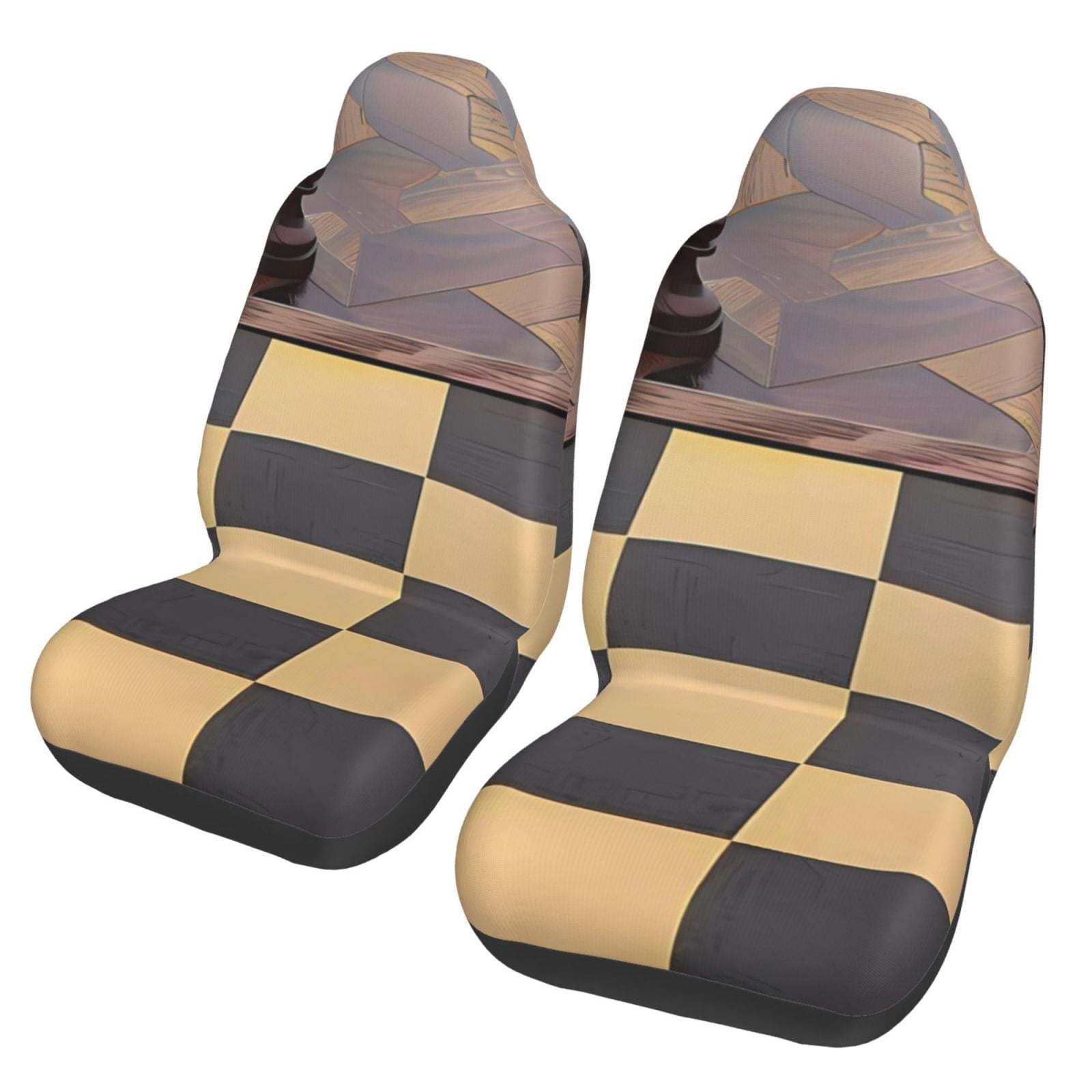 Casino Poker Print Pattern Universal Fit Car Seat Covers