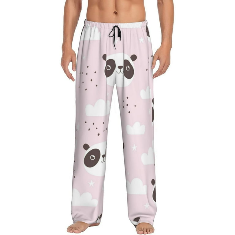 Ocsxa Cute Panda Print Adult Sleep Lounge Pajama Pants Super Soft Men Pajama Bottoms With Pockets Drawstring Walmart