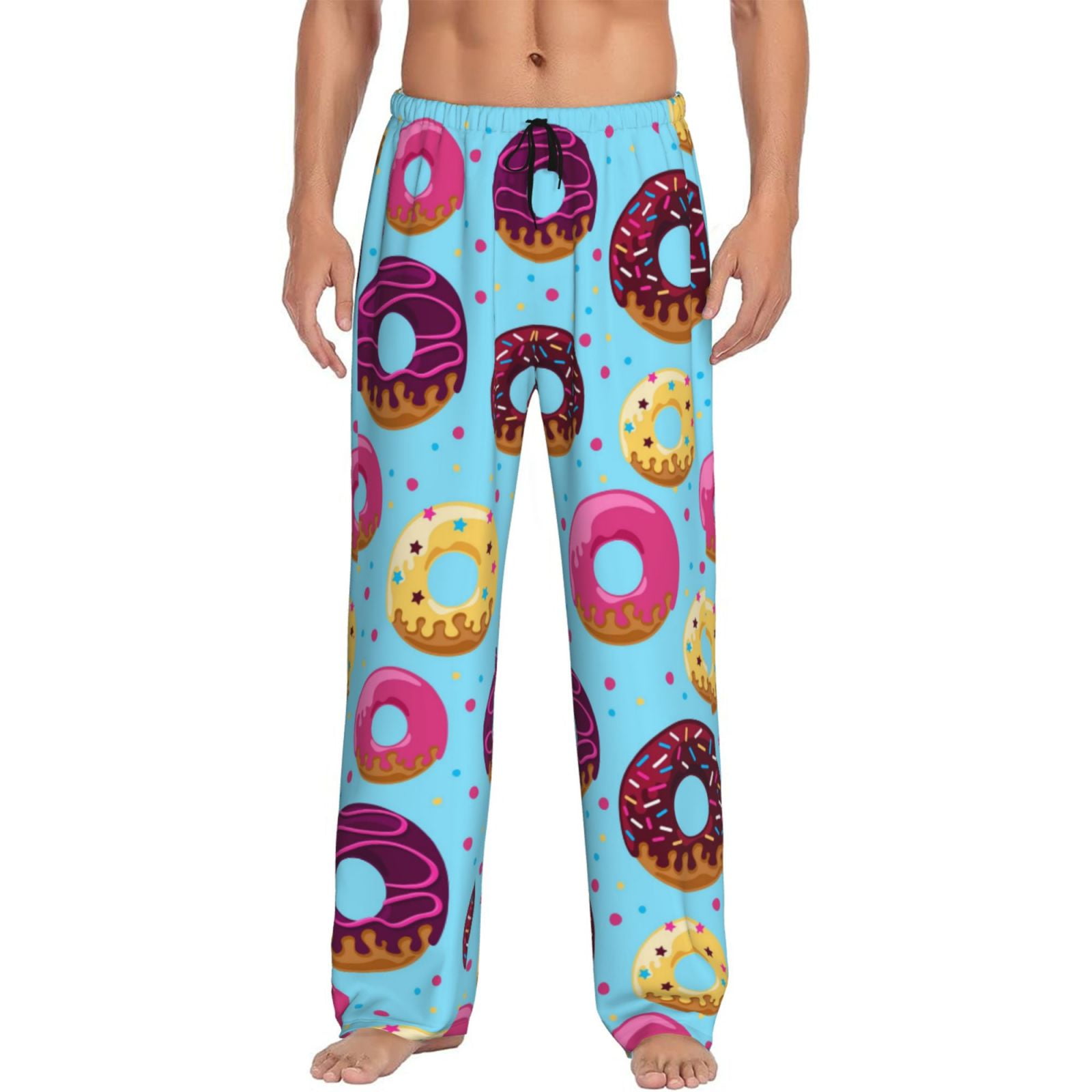 Ocsxa Donuts Print Adult Sleep Lounge Pajama Pants,Super Soft Men ...