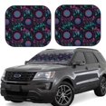 Ocsxa Dreamcatcher With Feathers Print Car Windshield Sun Shade, 2Piece Foldable Automotive