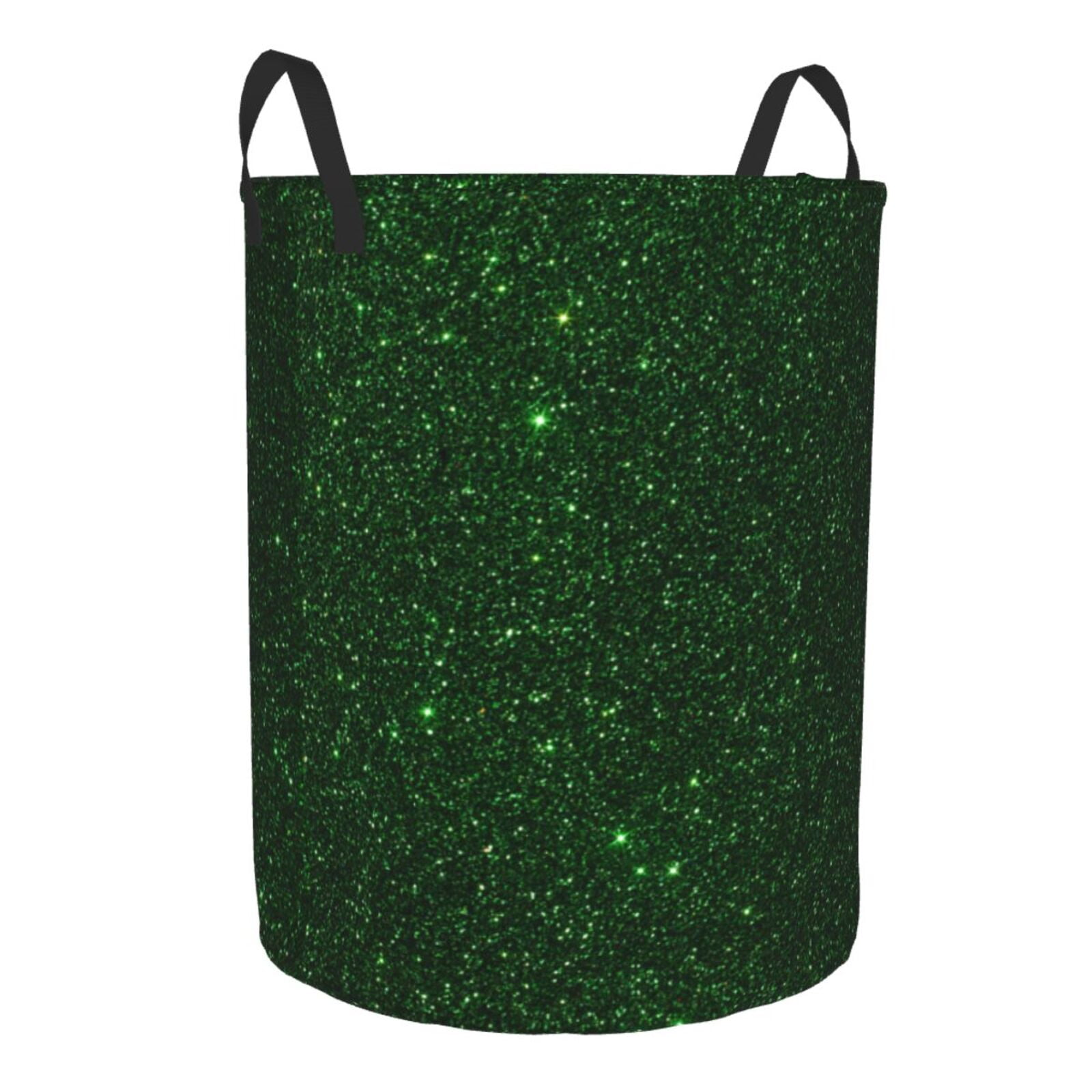 Ocsxa Emerald Green Sparkling for Large Storage Basket,Laundry Hamper ...