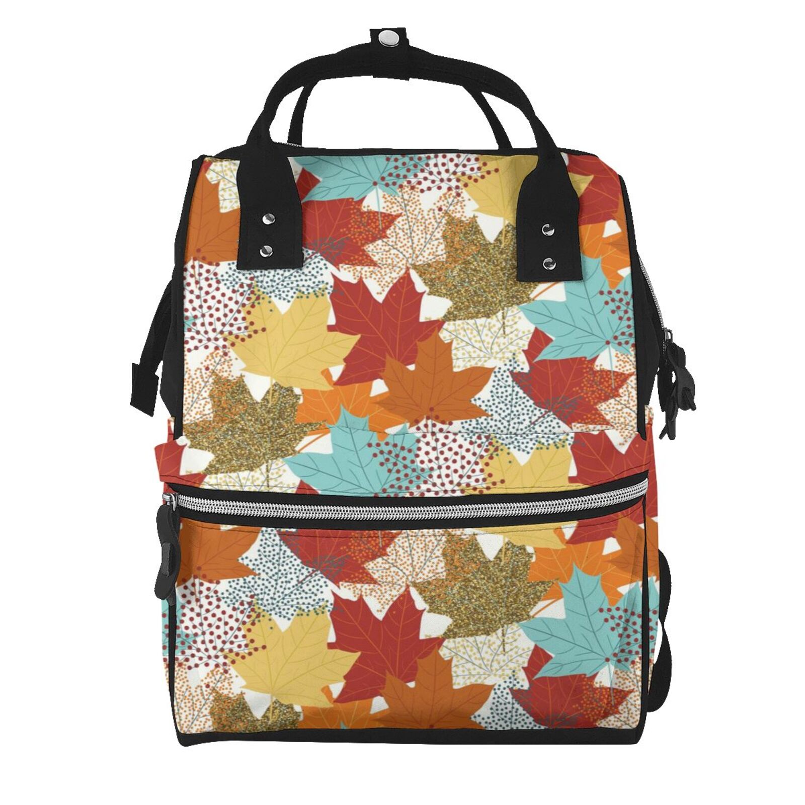 Ocsxa Fall Maple Leaves for Baby Diaper Bag Backpack Baby Bag for