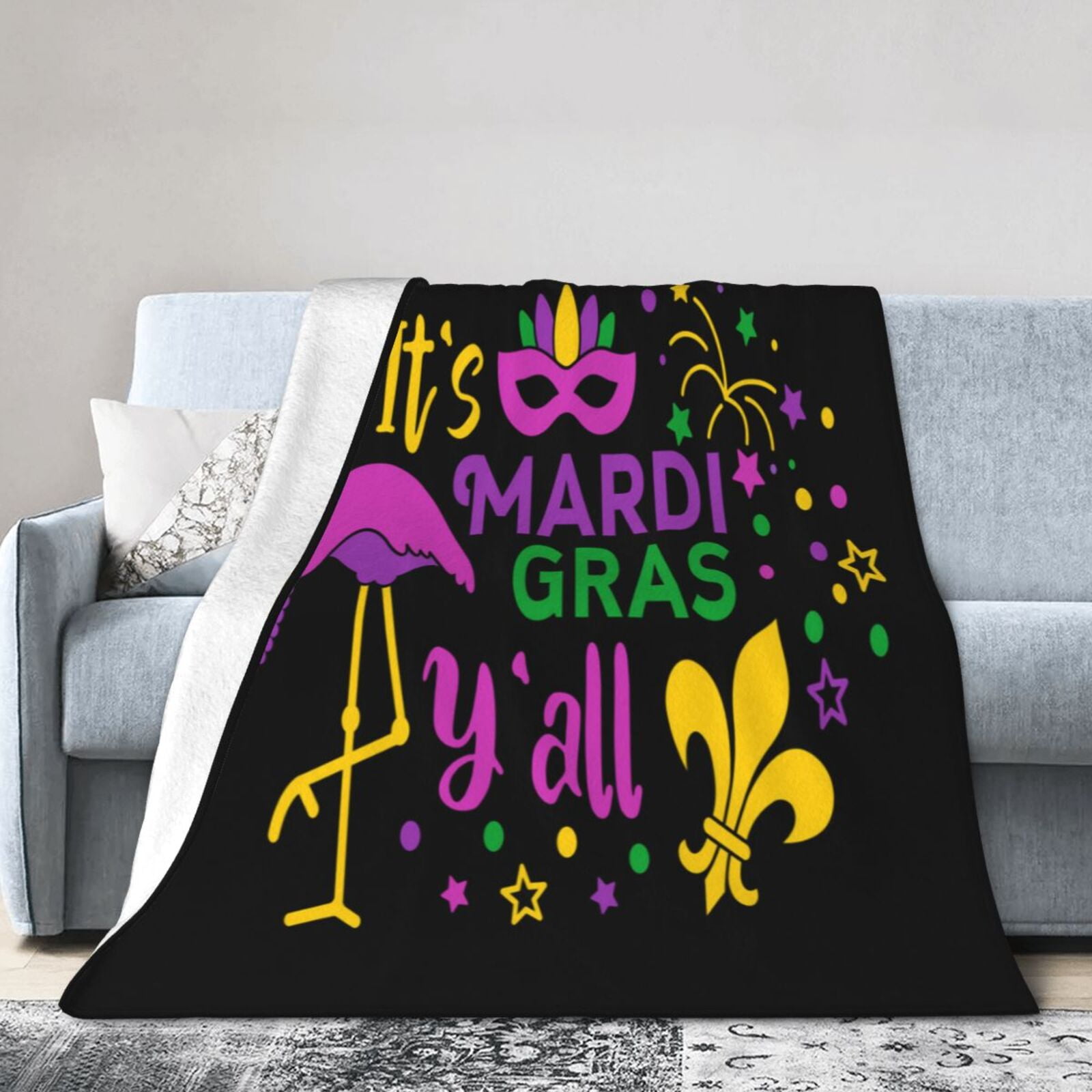 mardi gras flannel shirt