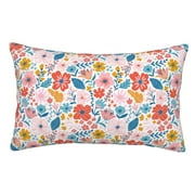 Ocsxa Floral Ditsy Pillow Covers Envelope Closure,Super Soft And Cozy Fuzzy Fleece Pillow Case Cover 14"X20"