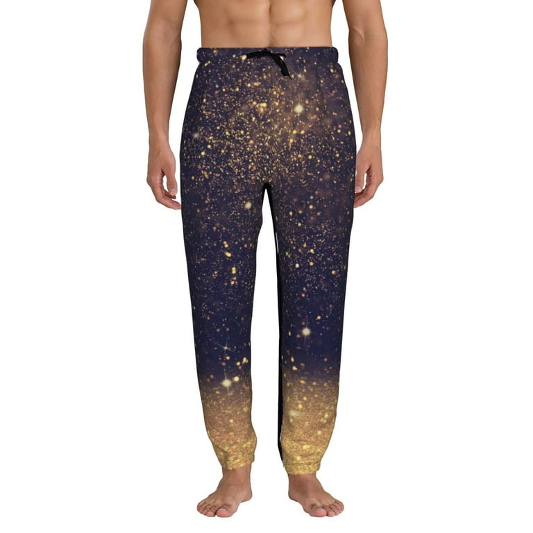 Black glitter joggers sale