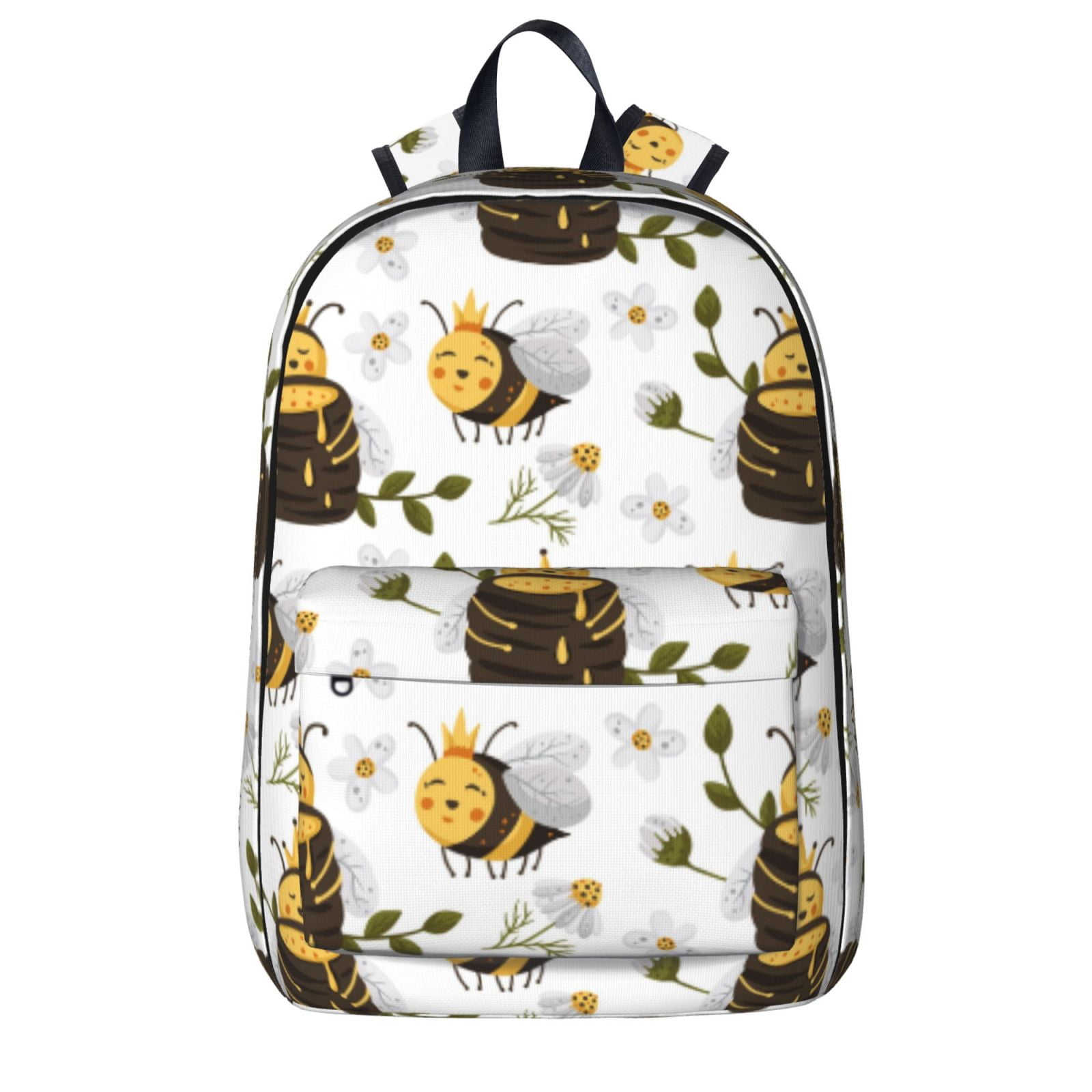 Ocsxa Honey Bee Insect Print School Backpack, Fits 15.6 Inch Laptop Bag ...