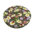 Ocsxa Ladybugs And Flowers On A Wooden Pattern Stool Covers Round,Seat
