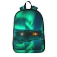 Ocsxa Northern Lights Print School Backpack, Fits 15.6 Inch Laptop Bag