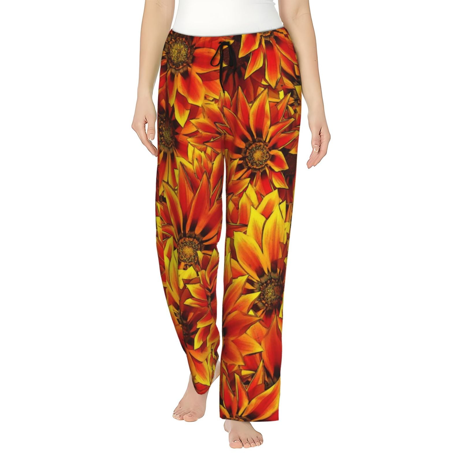 Ocsxa Pajamas Pants For Women,Sunflower Pajama Pants With Pockets ...