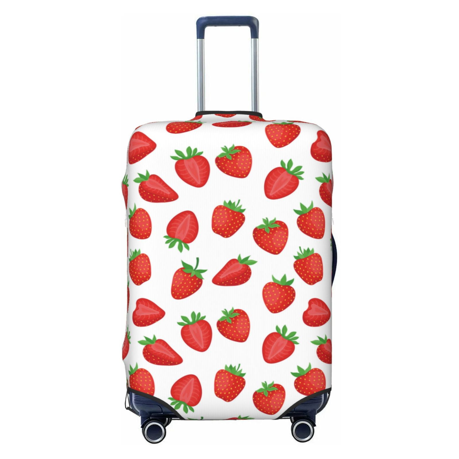 Ice Skate Pink Pattern Print Luggage Cover Protector