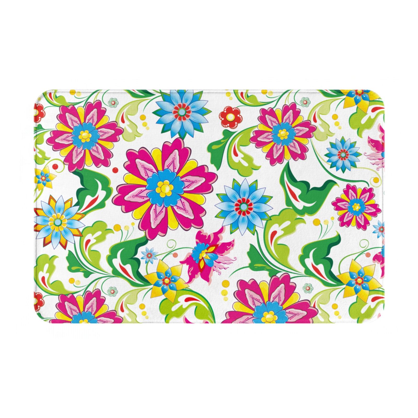 Ocsxa Vector Mexican Otomi Style Bright Door Mat 16