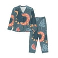thumbnail image 1 of Ocsxa Women 2 Piece Floral Pajamas Lounge Set Watermelons Dachshunds Loungewear, 1 of 9