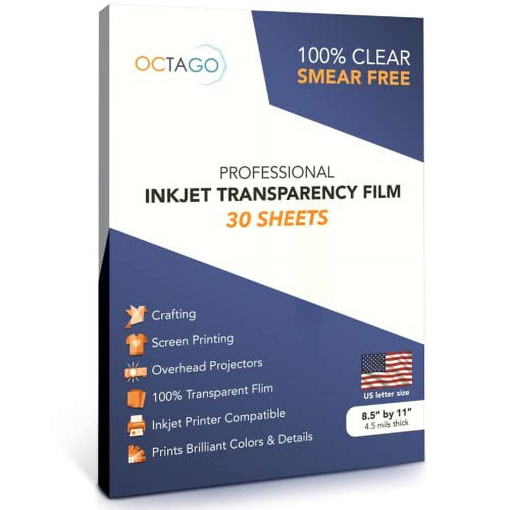 Inkjet Shrink Film 8.5X11 50/PKG - Clear