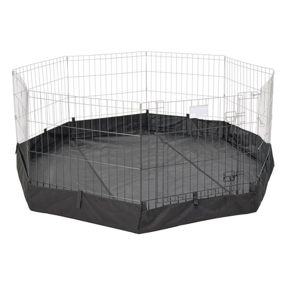 Octagon Exercise Pen Solid Fabric Bottom
