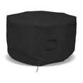 thumbnail image 1 of Octagon Fire Pit Cover 18 Oz Waterproof - 100% Weather Resistant Outdoor Fire Pit Table Cover with Air Pocket & Drawstring for Snug Fit (24" H x 24" D, Black), 1 of 7