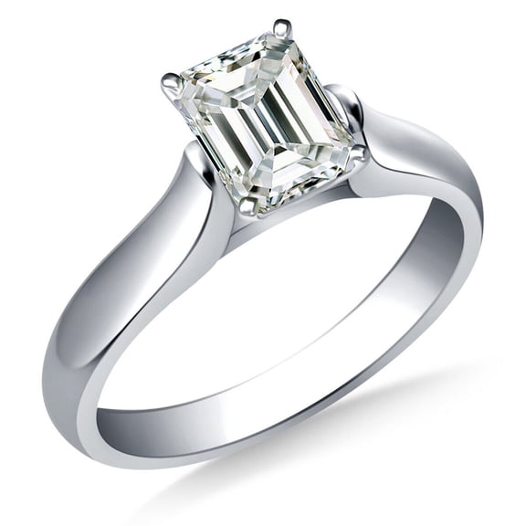 Octagon Moissanite Bridal Ring, 2.00 Cts Diamond Bridal Ring, White Gold Matching Ring, Moissanite Engagement Ring, Anniversary Ring Gift