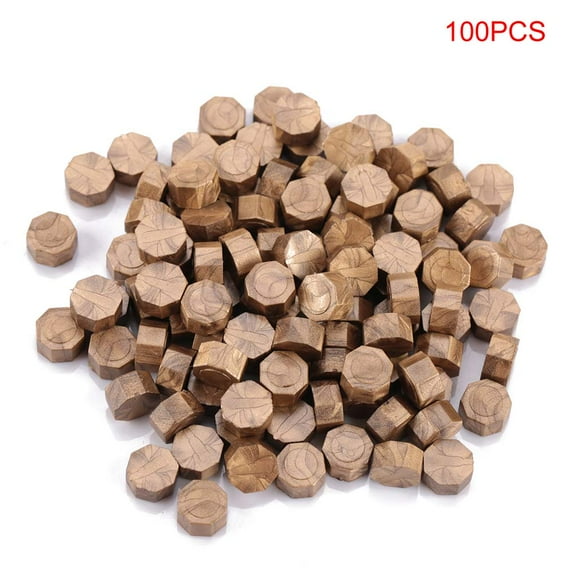 Octagon Sealing Wax Beads for Retro Sealing Stamp Wedding Envelope Invitation Card Bronze