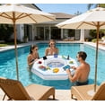 thumbnail image 1 of Octagonal Inflatable Game Table, Inflatable Pool Bar Floating Tray for Adults, Water Game Table for Hot Tub Beach Pool Outdoor Party, 1 of 7
