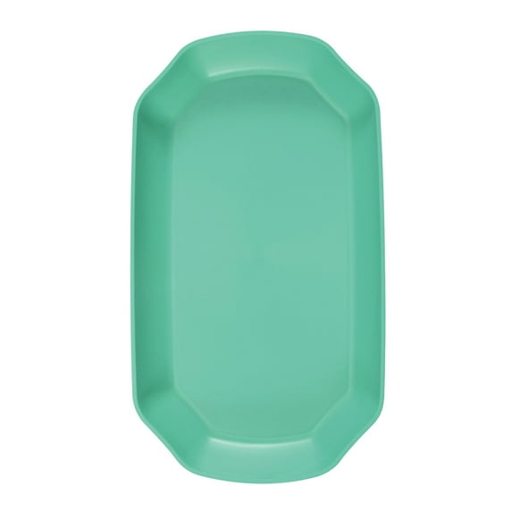 Octagonal Non-Slip Plastic Serving Tray, Fast Food Burger Fries Plate, Restaurant-Grade Dish, Household Dining Table Practical Container, Easy Clean Multi-Purpose Server Plate