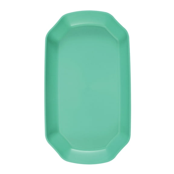 Octagonal Plastic Serving Tray - Professional-Grade Non-Slip Surface, Dishwasher Safe Food Service Tray for Restaurant, Cafeteria, and Home Use