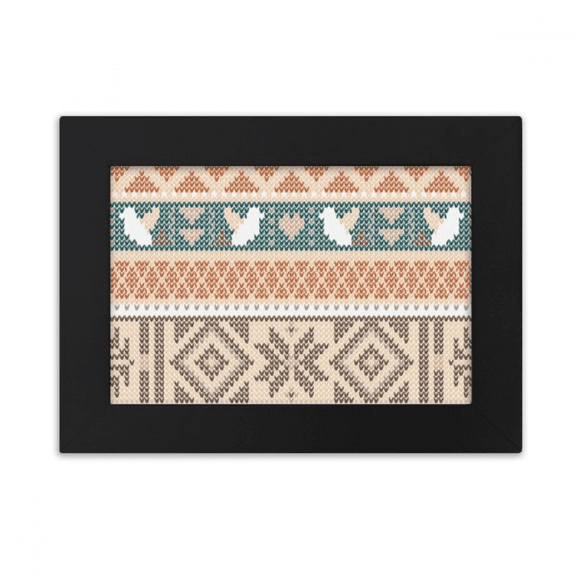 Octagonal Rhombus Triangle Pattern Desktop Photo Frame Ornaments Picture Art Painting