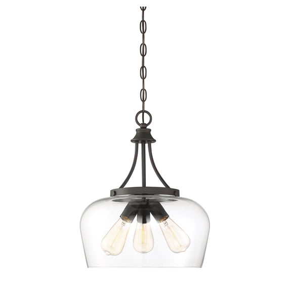 Octave 3-Light Pendant in English Bronze