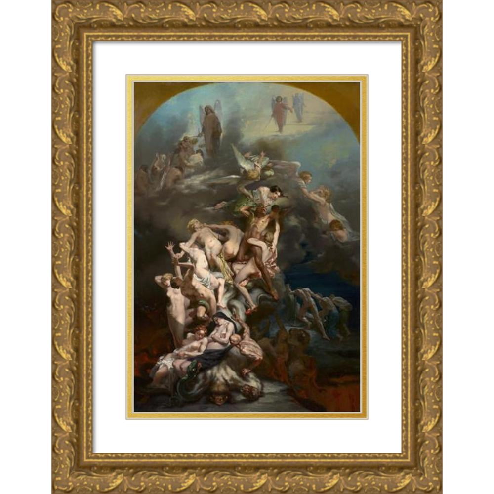 Octave Tassaert 18x24 Black Modern Framed Museum Art Print Titled