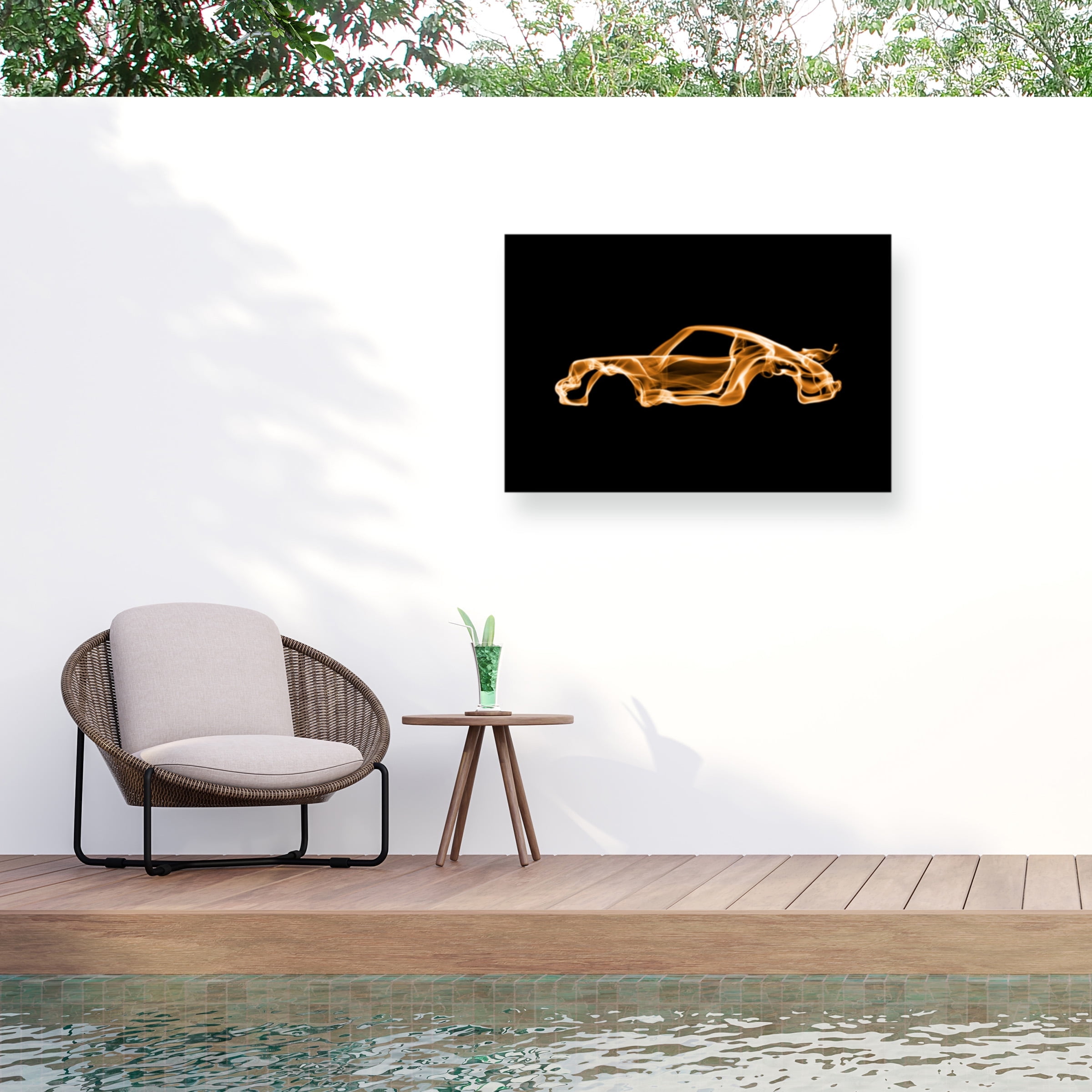Octavian Mielu 'Porsche 911 Turbo' Outdoor All-Weather Wall Decor