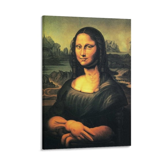 Octavio Ocampo Print Painting Mona Lisas Chair Art Poster Canvas Painting Decor Wall Print Photo Gifts Home Modern Decorative Posters 20x30inch(50x75cm)