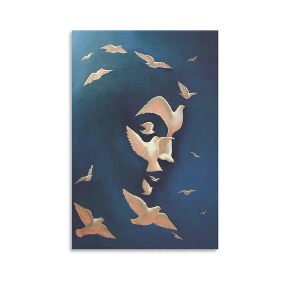 Octavio Ocampo Print Painting Paloma 1 Artworks Canvas Poster Room Aesthetic Wall Art Prints Home Modern Decor Gifts 16x24inch(40x60cm)