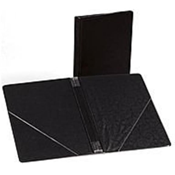Octavo Size Choral Folder with String Stays & Diagonal Pockets - Black