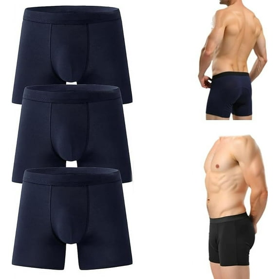 Octipa Men's Ultra-Absorbent Incontinence Boxer Briefs, Washable Reusable Leak Proof Underwear Incontinence Underwear, 4 Layers of Protection, Leakage Protection 60 Ml