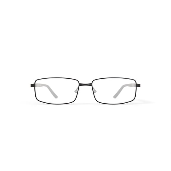 Octo 180 Men's Sportsman Rectangular Prescription Eyeglasses with Case, Black