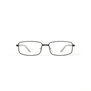 Octo 180 Mens Sportsman Rectangular Prescription Eyeglasses with Case, Black