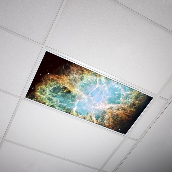 Octo Lights - Fluorescent Light Covers - 2x4 Flexible Ceiling Light Filters - For Classrooms and Offices - Astronomy 004