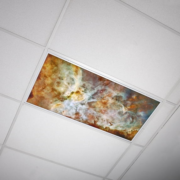Octo Lights - Fluorescent Light Covers - 2x4 Flexible Ceiling Light Filters - For Classrooms and Offices - Astronomy 010