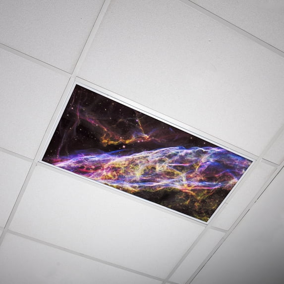 Octo Lights - Fluorescent Light Covers - 2x4 Flexible Ceiling Light Filters - For Classrooms and Offices - Astronomy 019