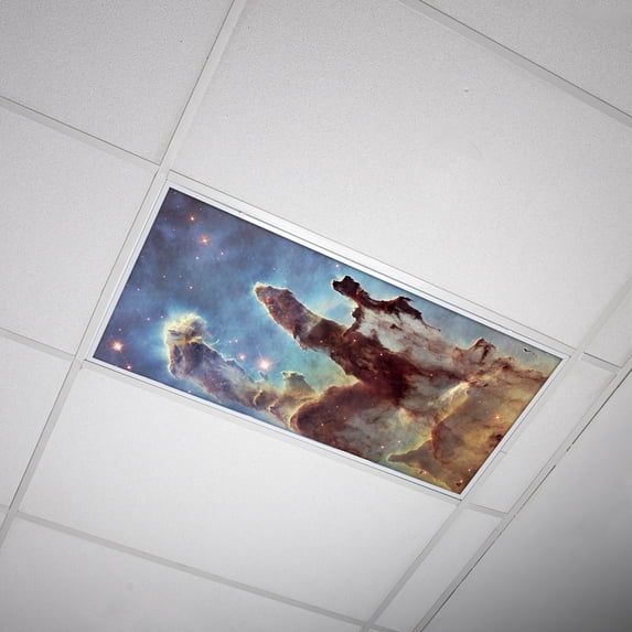 Octo Lights - Fluorescent Light Covers - 2x4 Flexible Ceiling Light Filters - For Classrooms and Offices - Astronomy 022