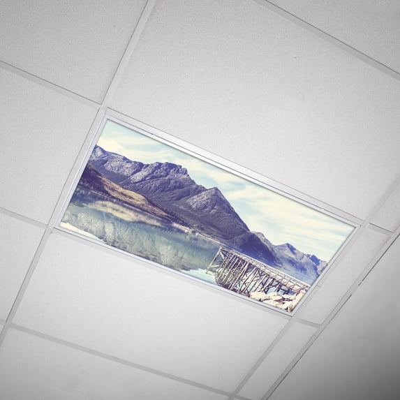 Octo Lights - Fluorescent Light Covers - 2x4 Flexible Ceiling Light Filters - For Classrooms and Offices - Landscape 002