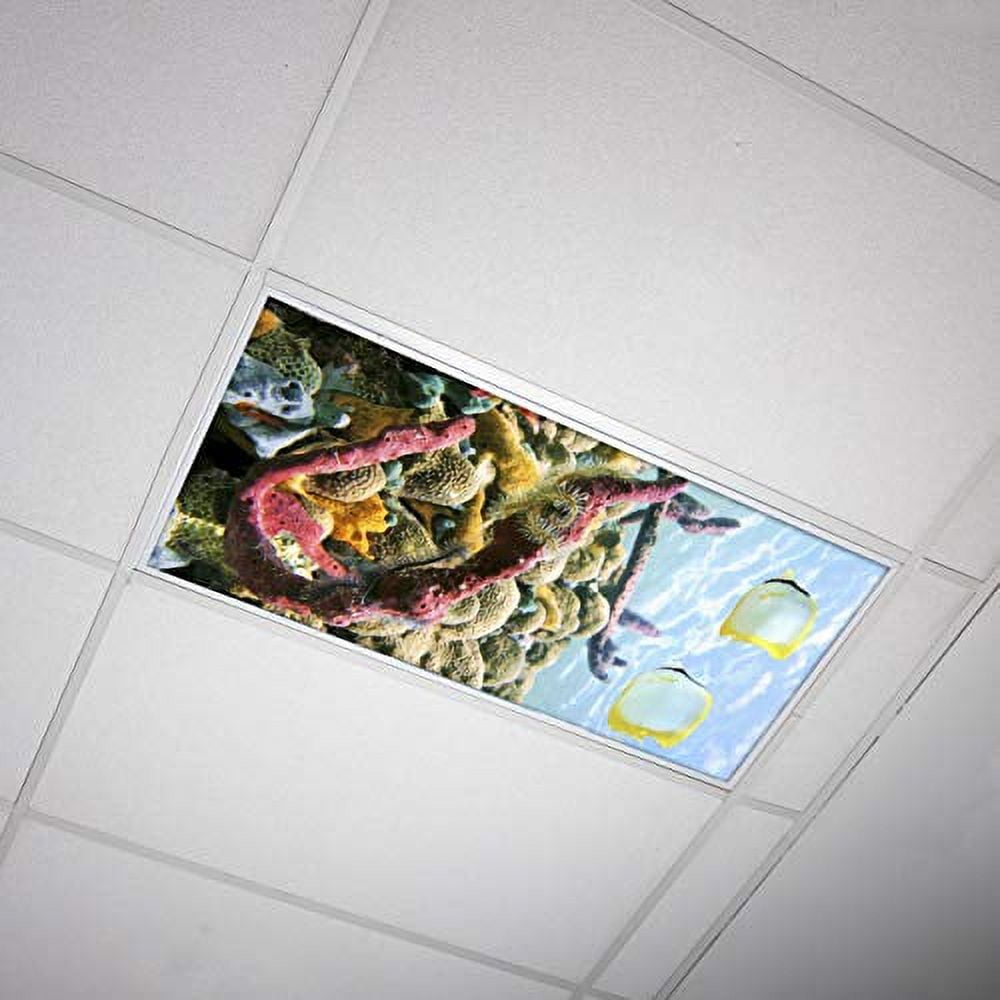 Octo Lights Fluorescent Light Covers for Classroom Office Eliminate