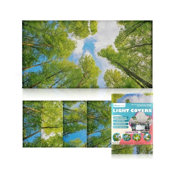 Octo Lights Fluorescent Light Covers For Ceiling Lights Magnetic - Tree Classroom Light Filter