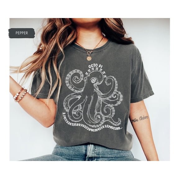 Octo Pi Math Shirt, Funny Math Teacher Shirt, Octopus Happy Pi Day Shirt, Math Teacher Gif