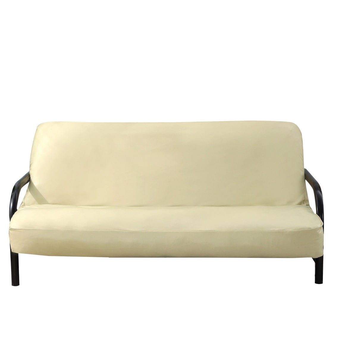 OctoRose Full Size 3 Side Zipper Faux Leather Futon Cover Sofa Day Bed