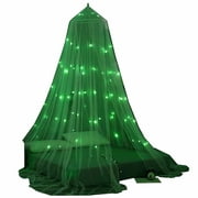 OctoRose Glow in The Dark Bed Canopy Mosquito Net Fits Crib,Twin, Full, Queen, King and Calking. 23" Diameter on top, 98" high, 472" (1200 cm) Around The Bottom