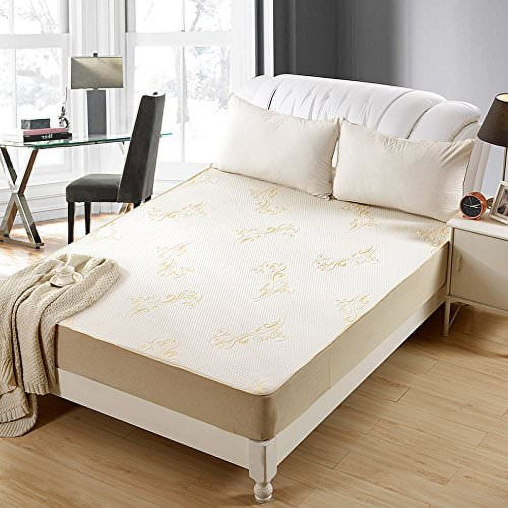 OctoRose Premium Quilted Chenille Waterproof Fitted Sheet Mattress Protector. Crib(28x52")