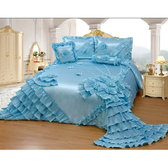 OctoRose® Royalty Oversize Wedding Birthday Bedding Bedspread Comforter Set Full Queen Standard Size